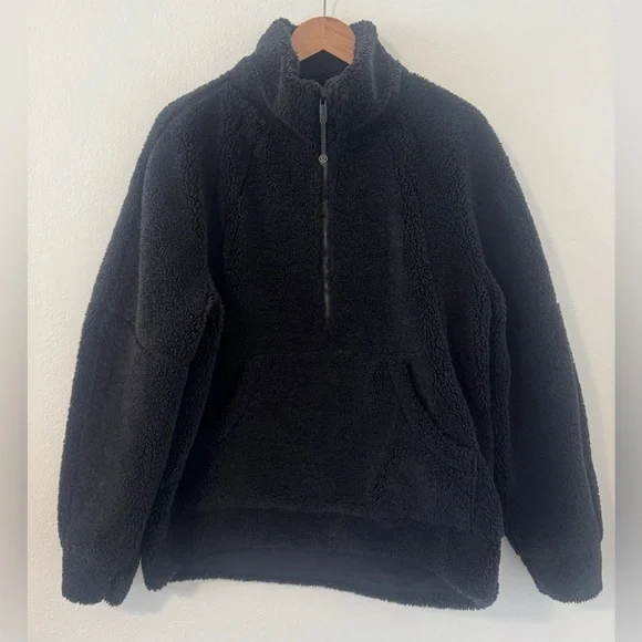 Lululemon Scuba Oversized Fleece Funnel-Neck Half-Zip Sherpa Sweatshirt Size M/L - Picture 1 of 10